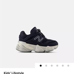 New Balance Kids' Dark Blue and Gray Sneakers